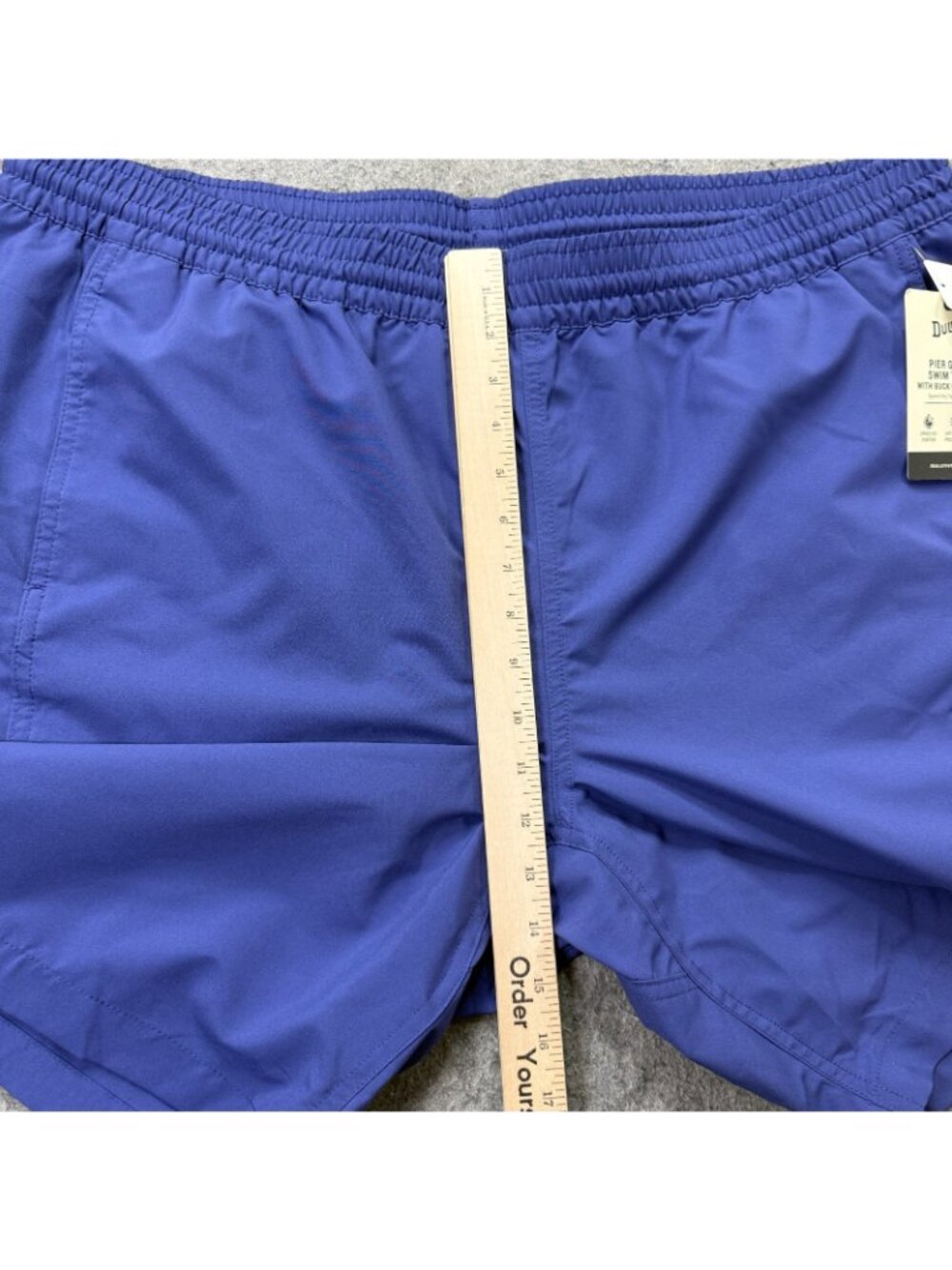 Duluth Trading Swim Trunks Men 2XL Blue 9" Liner Quick Dry Nanotex - Picture 15 of 16